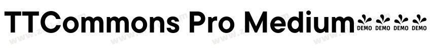 TTCommons Pro Medium字体转换